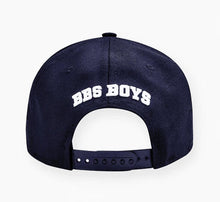 Load image into Gallery viewer, NAVY BLUE BBS BOYS x PAPER PLANES SNAPBACK HAT
