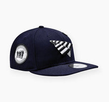 Load image into Gallery viewer, NAVY BLUE BBS BOYS x PAPER PLANES SNAPBACK HAT
